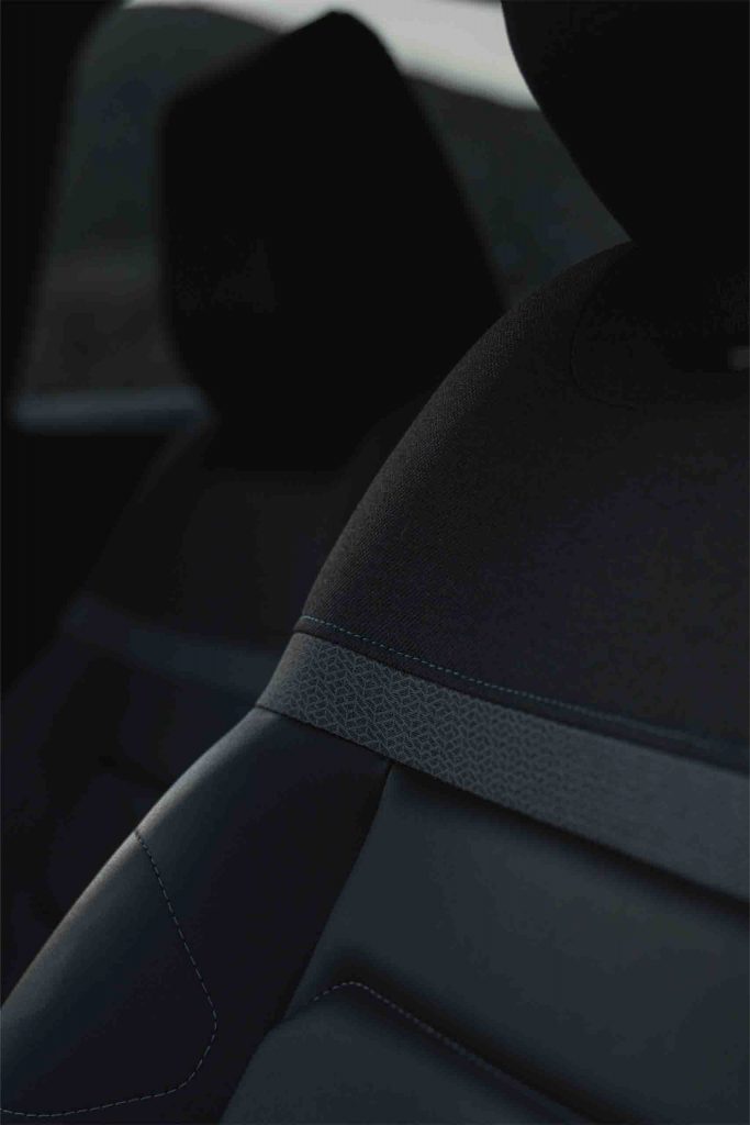 Asientos de Citroën c4 cuero y tela azul