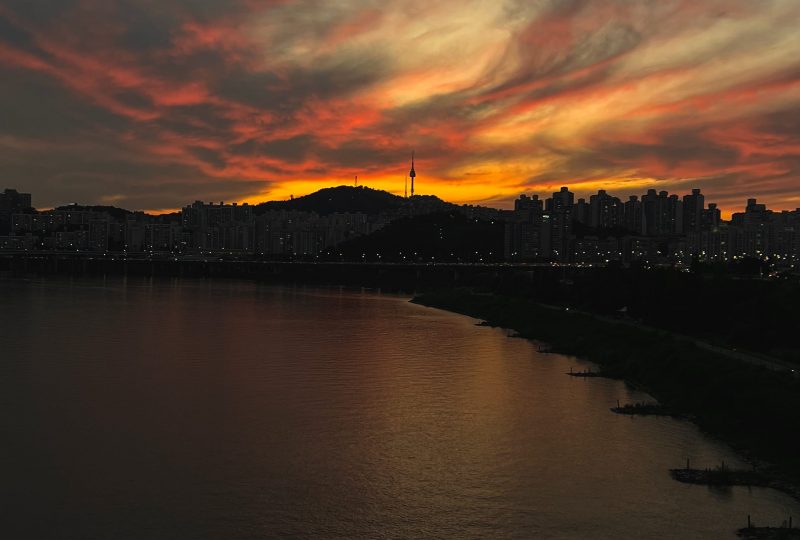 atardecer rio han seul
