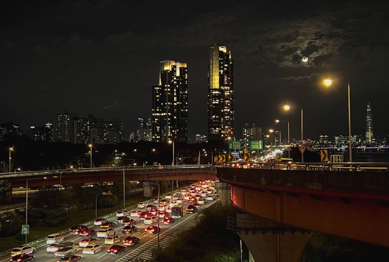 ciudad de noche seul corea del sur